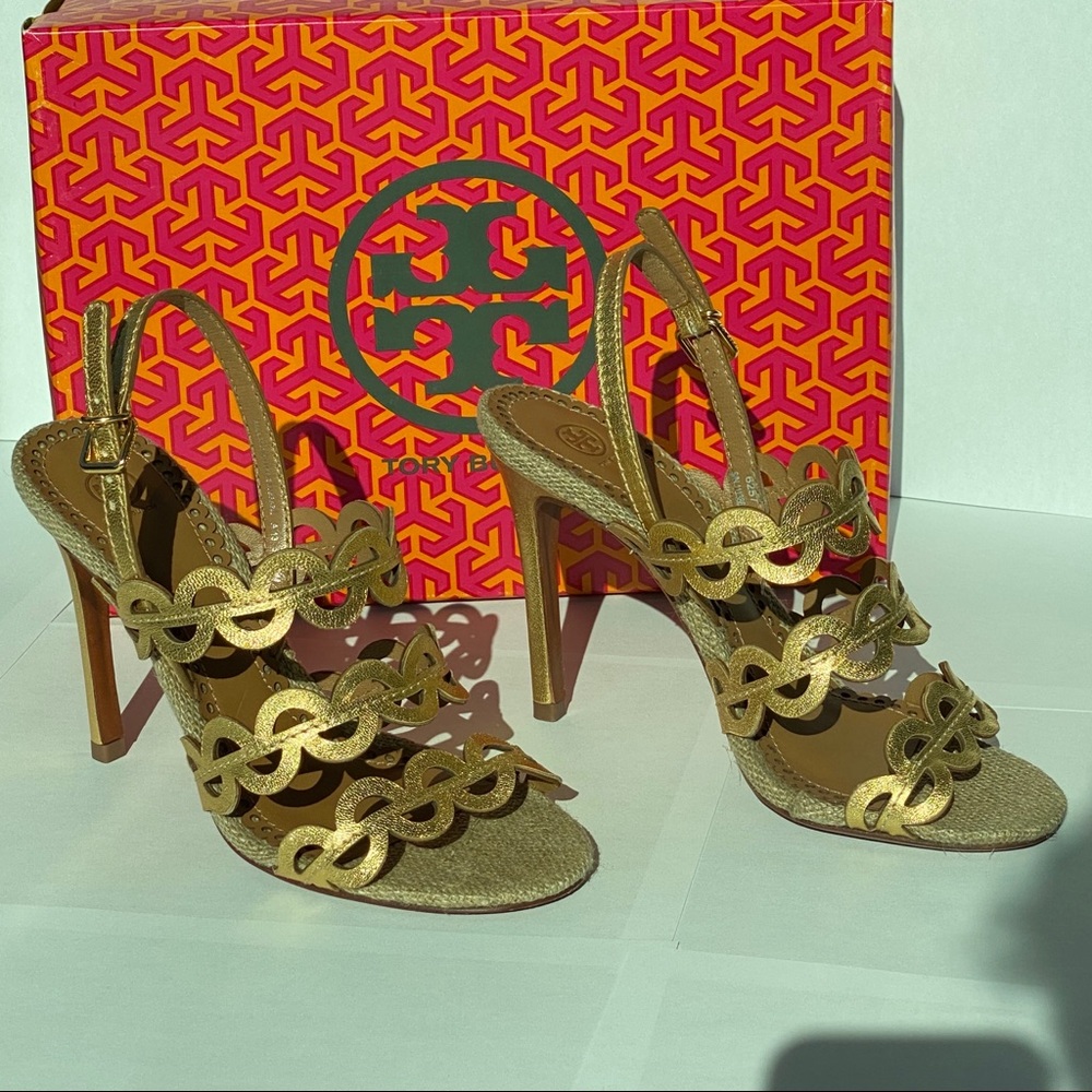 Tory Burch Ginny Cutout Slingback Sandal Heeled